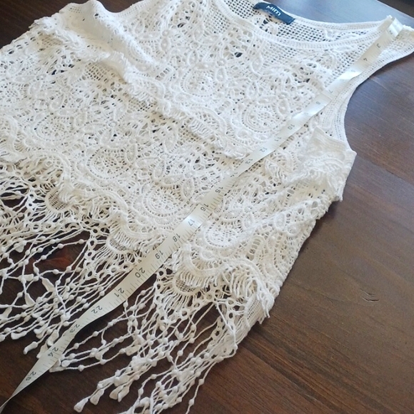 White Crochet Top - Picture 7 of 8